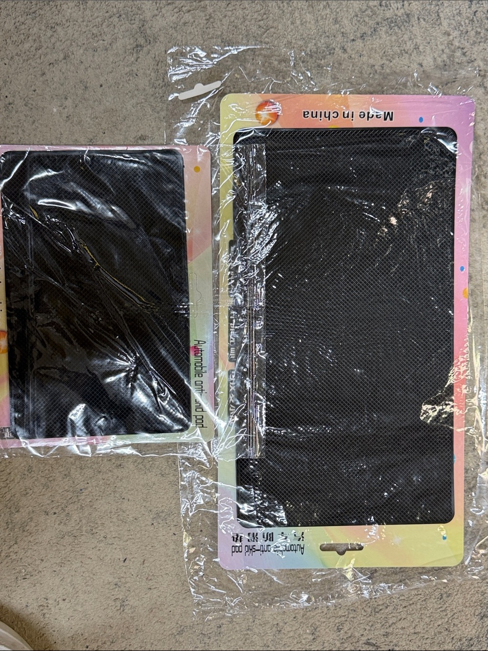 Non-Slip Black Cushion Mats for Auto - NWT